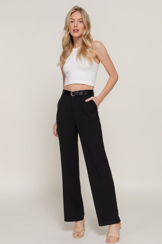 On the Go Belted Pants