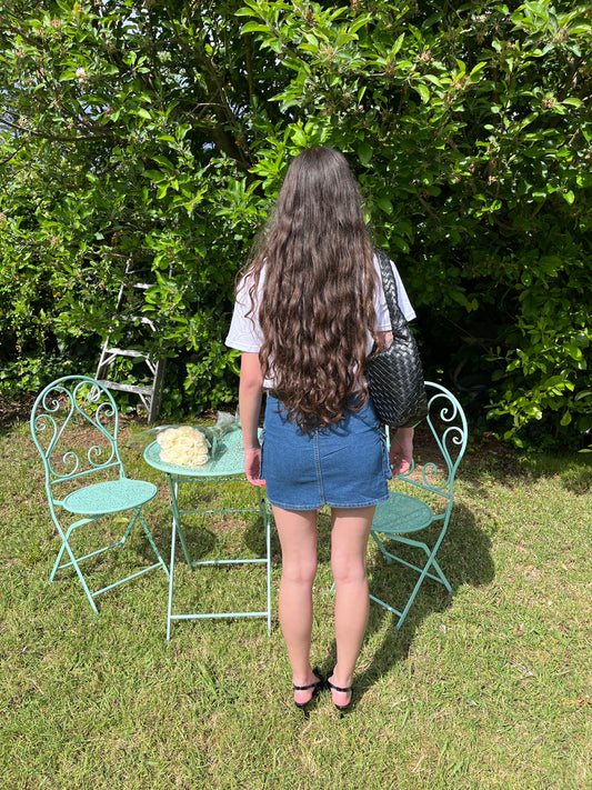 Dark Denim Stretchy Skirt