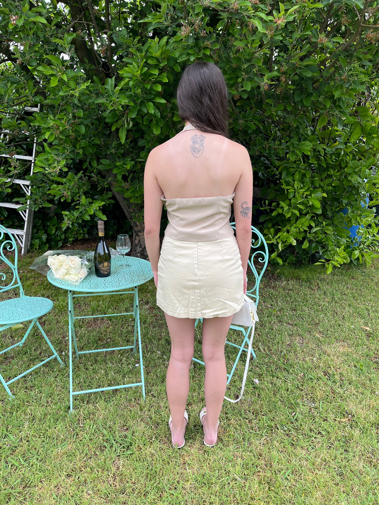 Khaki Vest Halter Top