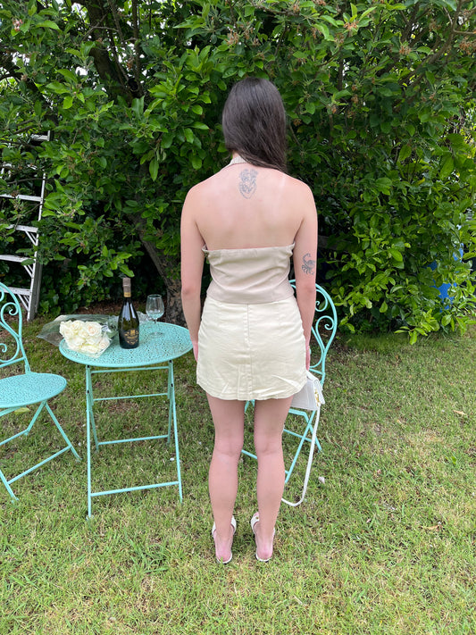 Khaki Vest Halter Top