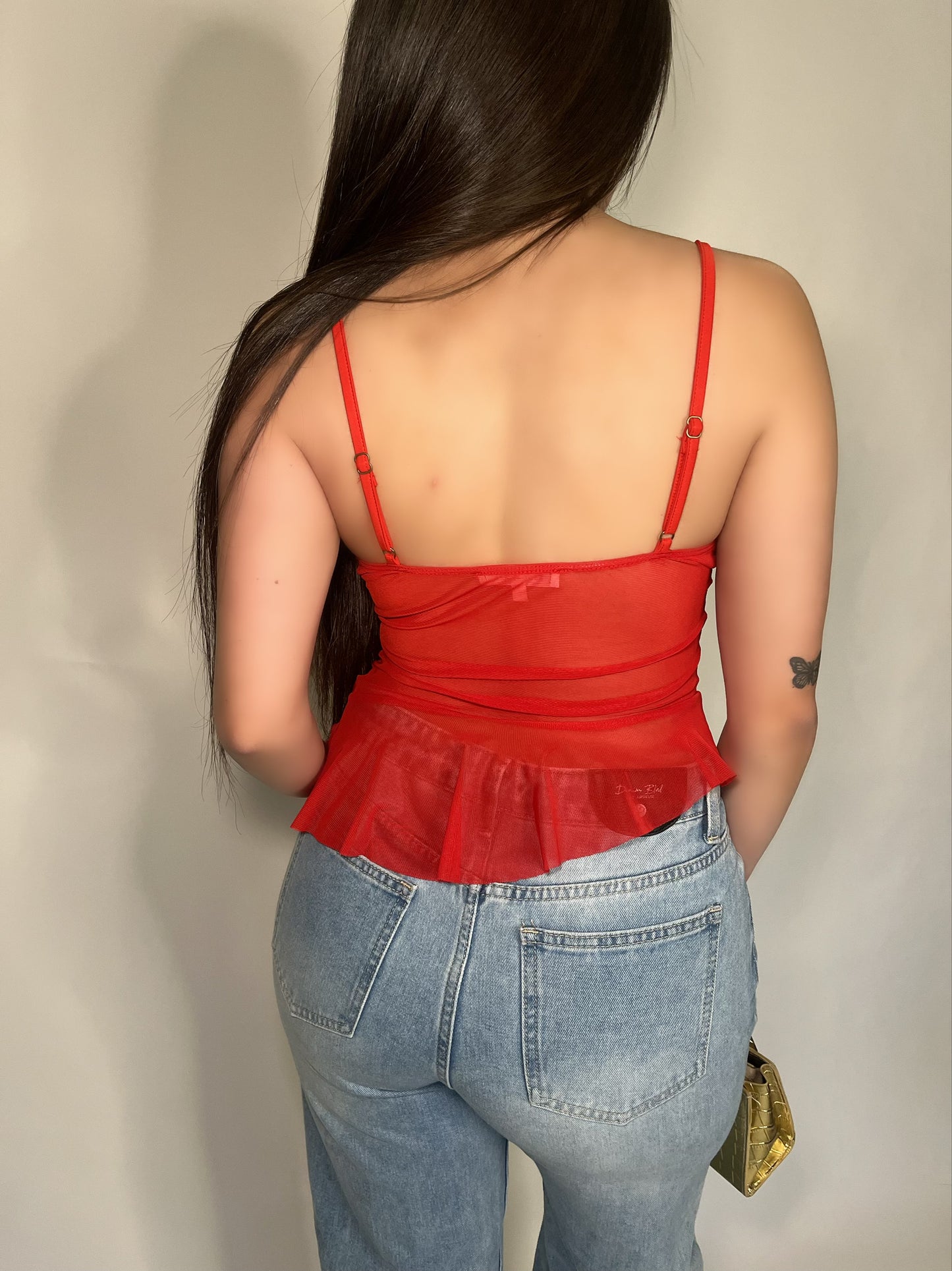 Ruby Mesh Top
