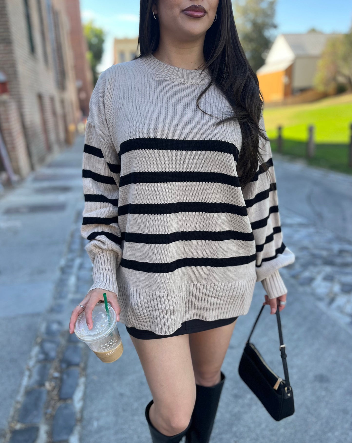 After the Storm Stripe Sweater Top