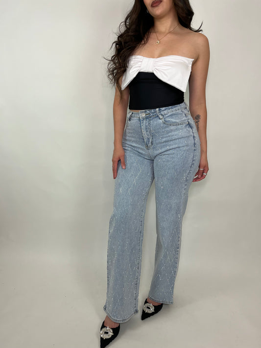 Leslie Rhinestone Jeans