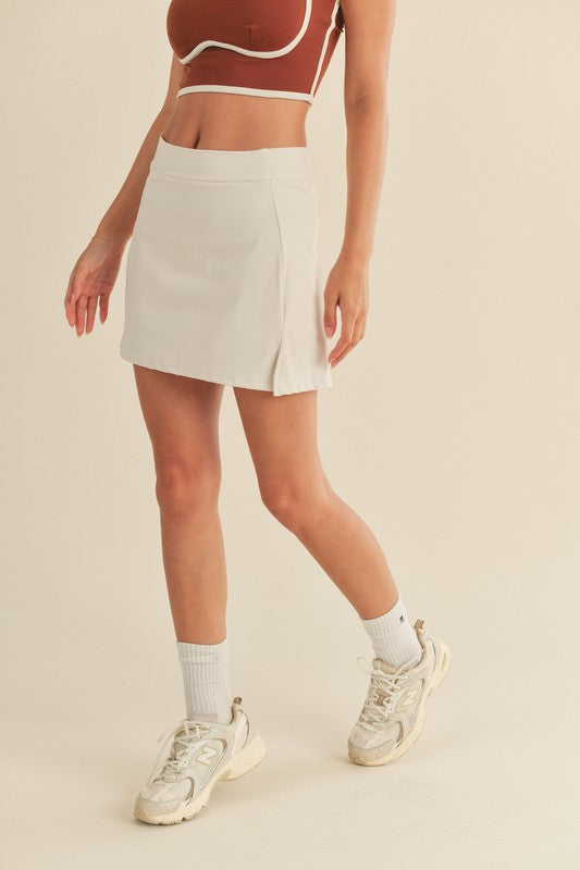 Cream Tennis Skirt