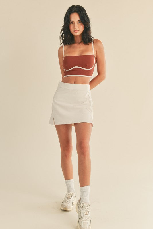 Cream Tennis Skirt