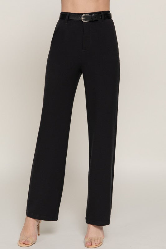 On the Go Belted Pants