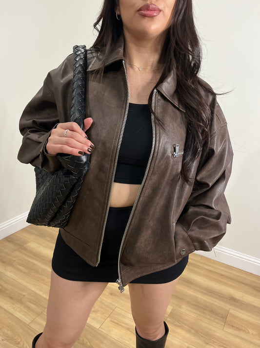 Brown Leather Jacket