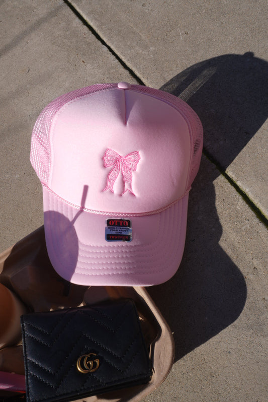 Coquette Embroidery Trucker Hat