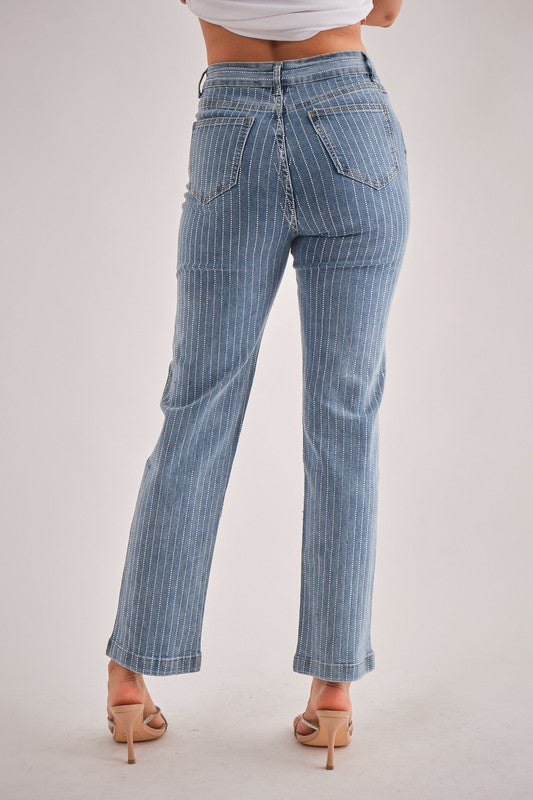 Anahi Rhinestone Jeans